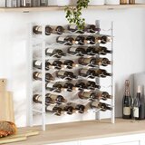  Stalak za vino za 48 boca bijeli metalni | shoptok.hr