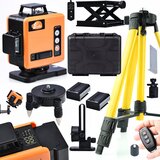 Rosfix SET LASERSKI NIVELIR ROT16L-L – 16 LINIJ, ZELENI ŽAREK, IP54, STATIV 43–120 CM, 25 M DOMET, (5000075892) | Shoptok.si