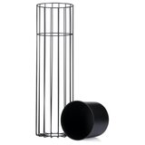 Metalna saksija LOFT 70x20 cm crna | Eponuda.com