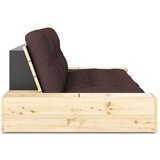 Karup Design Temno rjava raztegljiva sedežna garnitura 244 cm Base – | Shoptok.si