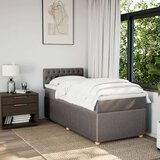 vidaXL Box spring postelja z vzmetnico taupe 80x200 cm blago, (21305786) | Shoptok.si