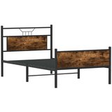  Posteljni okvir brez vzmetnice dimljen hrast 107x203cm inž. les, (21791536) | Shoptok.si