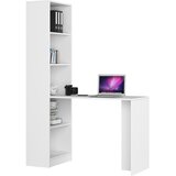 AKORD Smart Računalniška Miza, Regal, Bela, (5000333064) | Shoptok.si