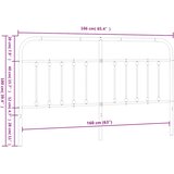  Metalno zamjensko uzglavlje crno 160 cm | Eponuda.com