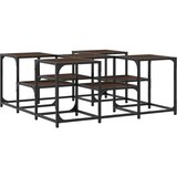  Stolić za kavu smeđa boja hrasta 91x91x40 cm konstruirano drvo | shoptok.hr