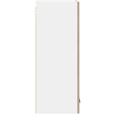 vidaXL Viseča omarica Riga Sonoma hrast in bela 40 x 31 x 80 cm | Shoptok.si