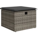 vidaXL 8-delni vrtni sofa s blazinami Siva Poly Ratan | Shoptok.si