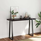 Stolna Mizna plošča temno siva 120x50x6 cm obdelana trdna hrastovina, (20818025) | Shoptok.si