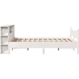  Posteljni okvir brez vzmetnice bel 120x200 cm trdna borovina | Shoptok.si