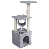 Rebel ANIMALS Grebalica za mačke sa kućicom i tunelom 92cm siva RA-1002 | Eponuda.com