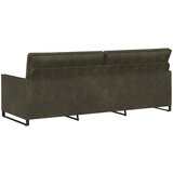 SOFA za 3 osobe Maslinasto zelena 220 x 81 x 82 cm Umjetni sued Slike