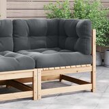  Kutna vrtna sofa s antracit jastucima od masivne borovine | Eponuda.com