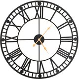  Starinski zidni sat s kvarcnim mehanizmom metalni 60 cm XXL | shoptok.hr