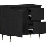  Kupaonski ormar Crni hrast 65 x 33 x 60 cm Konstruirano drvo | shoptok.hr