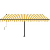  Samostojeća automatska tenda 450 x 350 cm žuto-bijela | shoptok.hr
