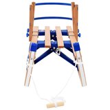 vidaXL Zložljive snežne sani z naslonjalom iz lesa 119 cm | Shoptok.si