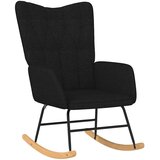  Stolica za ljuljanje od tkanine crna | shoptok.hr