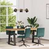 Maison Chic Jedilni stoli - Vzorci stoli 4 kosi temno zelen žamet A996, (22032368) | Shoptok.si