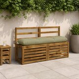  Jastučići za klupe VIANEN 2 kom. 100% poliester Svijetlo zelena - Svijetlo zelena 120 x 30 x 12 cm | shoptok.hr