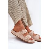 Boto Women's Sandals With Buckles And Decorative Stitching Beige Visley | shoptok.hr