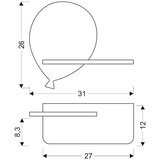 Lesnina XXXL STENSKA SVETILKA Ballon 200 lm 4000 K | Shoptok.si