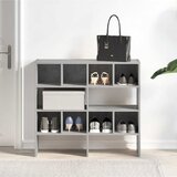  Stalci za cipele 2 kom koji se mogu složiti betonski sivi | shoptok.hr