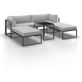 Bessagi Garden Lounge Garnitura Malina, Svetlo Siva, 3-Delno | Shoptok.si