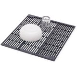 Joseph Joseph Siv plastičen nastavljiv odcejalnik za pomivalno korito 43x13 cm Platform – Cene