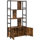 Polica Dimljeni hrast 80 x 30 x 155,5 cm Konstruirano drvo | Eponuda.com