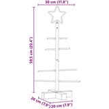 Metalna božićna jelka Crna 59,5 cm Čelik s praškastim premazom | shoptok.hr