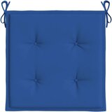  Jastuci za vrtne stolice 2 kom plavi 50 x 50 x 3 cm od tkanine | shoptok.hr