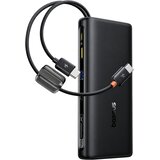 Baseus EnerFill FC41 prenosna baterija 20000mAh 100W z 2 vgrajenima USB-C kabloma črne barve Cene