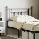 vidaXL Metalno uzglavlje crno 90 cm | shoptok.hr