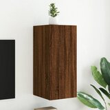 Maison Chic Stenska TV omarica - TV stojalo - Televizijska omarica z LED lučkami rjavi hrast 30,5x35x70 cm, (21698630) | Shoptok.si