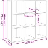 Ormarić za knjige boja sivog hrasta sonome 98x29x97,5 cm | shoptok.hr