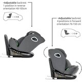 Lorelli AURIGA autosjedalica i-Size Isofix 360 40-150 cm, Grey | shoptok.hr
