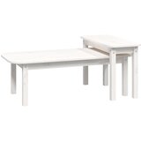 vidaXL Komplet klubskih mizic 2-delni bela trdna borovina, (20712237) Cene