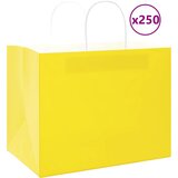 Papirnate vrećice 250 kom s ručkama žute 32x22x24 cm | shoptok.hr