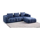Atelier Del Sofa amaris 3 seater with pouffe navy blue ugaona sofa | ePonuda.com