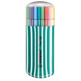 Stabilo Rostirón készlet, 1 mm, türkiz tok, "Pen 68 Zebrui", 20 különböző szín | Shoptok.si