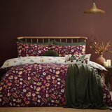Catherine Lansfield Vijolična posteljnina za zakonsko posteljo 200x200 cm Autumn Pumpkins – | Shoptok.si