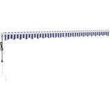  Automatska tenda na uvlačenje plavo-bijela 5 x 3 m | shoptok.hr