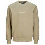 Jack & Jones Sweater majica 'JORVesterbro' bež / prljavo bijela