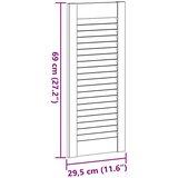 vidaXL Vrata ormarića Louvred Dizajn 4 kom bijela 69x29,5 cm | shoptok.hr