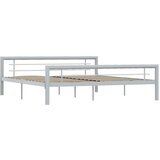  Za krevet sivo-bijeli metalni 180 x 200 cm | shoptok.hr
