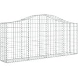  Lučne gabionske košare 25 kom 200x30x80/100cm pocinčano željezo | shoptok.hr