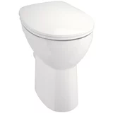 CAMARGUE set stajaća WC školjka s daskom Plus 75 2.0 (Bez ruba, Bez posebne glazure, Oblik ispiranja: Duboko, WC odvod: Vodoravno, Bijele boje)