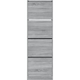 Ormarić za cipele s 4 ladice siva boja hrasta 60x34x187,5 cm | shoptok.hr