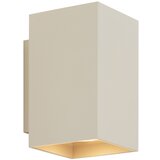 QAZQA Moderna stenska svetilka bež GU10 50 mm kvadratna 2-lučna - Sandy | Shoptok.si