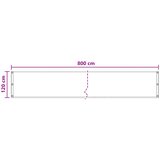  Balcony ekran Smeđa 120 x 800 cm HDPE i Aluminij | shoptok.hr
